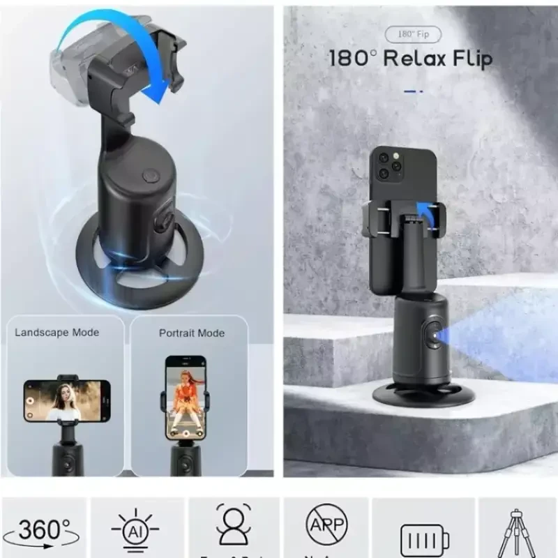 سه پایه نگهدارنده موبایل هوشمند با قابلیت تعقیب چهره KAMISAFE با ریموت کنترل بلوتوثی (مخصوص تولید محتوا)