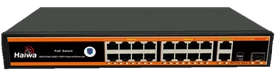 سوئیچ 16پورت Haiwa POE مدل SW-K1621G-300I-4KV با پورت SFP(ضد صاعقه)