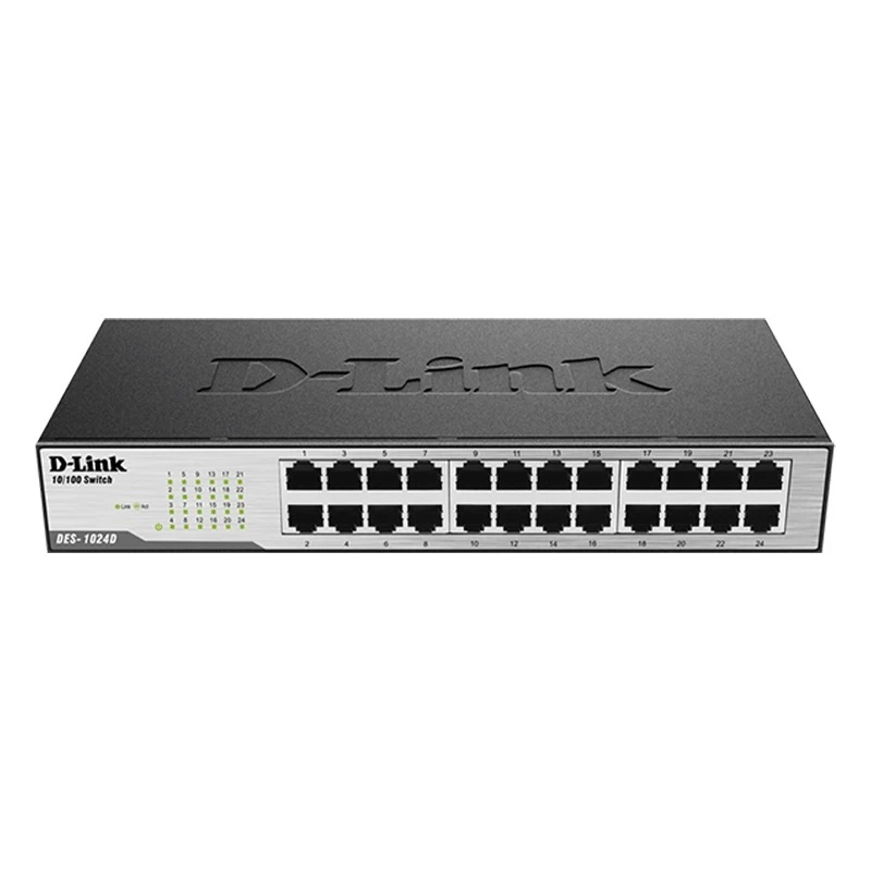 سوئیچ 24 پورت دسکتاپ دی لینک مدل DES-1024D