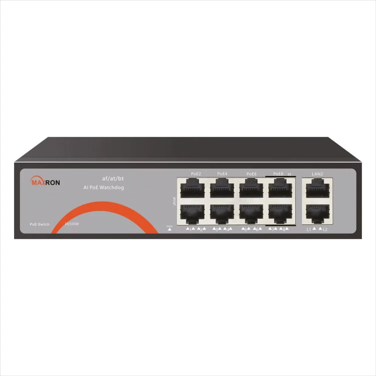 سوئیچ 8 پورت POE مکسرون مدل MSW-3008FP-2GL-120I-V2