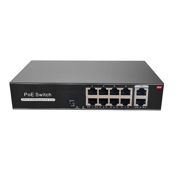 سوئیچ 8 پورت PoE مدل H1108PSD | توان 120 وات، قابلیت PoE Watchdog و انتقال تا 250 متر