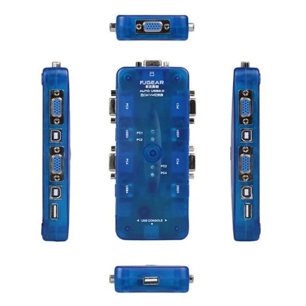 سوئیچ KVM چهار پورت USB پی‌نت مدل Manual Switch