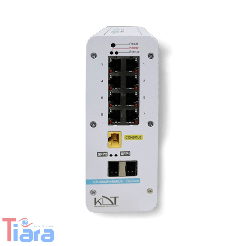 سوئیچ شبکه 10 پورت PoE کی دی تی مدل KDT KP-0802H4SMIUH