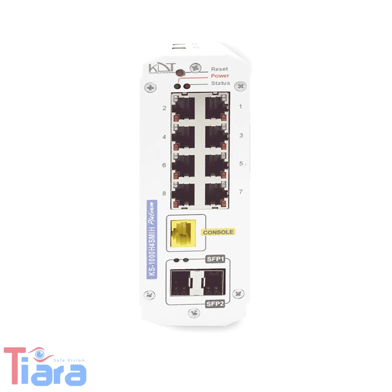 سوئیچ شبکه 10 پورت کی دی تی مدل KDT KS-1000H4SMI