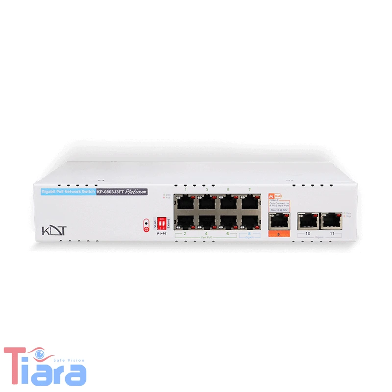 سوئیچ شبکه 11 پورت PoE کی دی تی مدل KDT KP-0803J3FT
