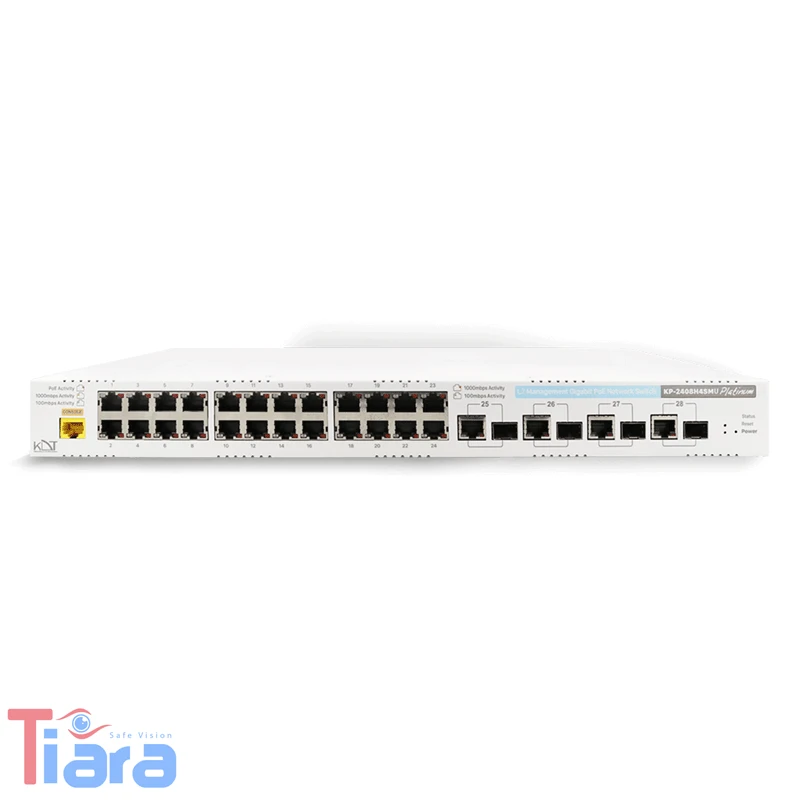 سوئیچ شبکه 32 پورت PoE کی دی تی مدل KDT KP-2408H4SMU