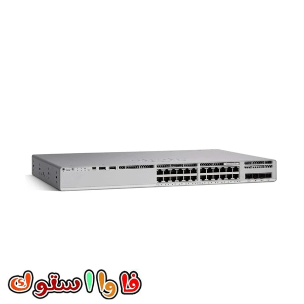 سوئیچ شبکه PoE سیسکو 24 پورت C9200L-24P-4G-E
