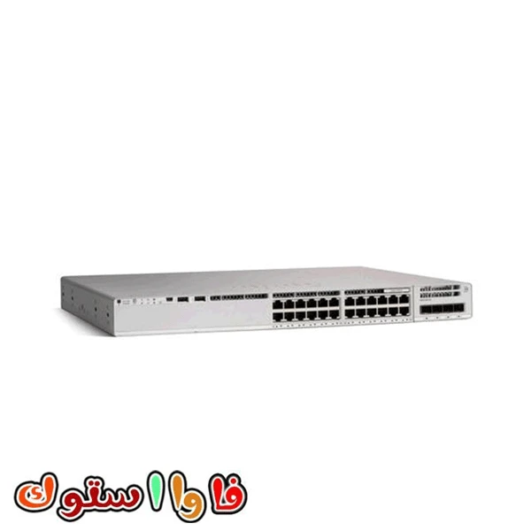 سوئیچ شبکه PoE سیسکو 24 پورت C9200L-24T-4X-E