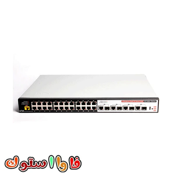سوئیچ شبکه PoE کی دی تی 24 پورت +KP-2408H4SM