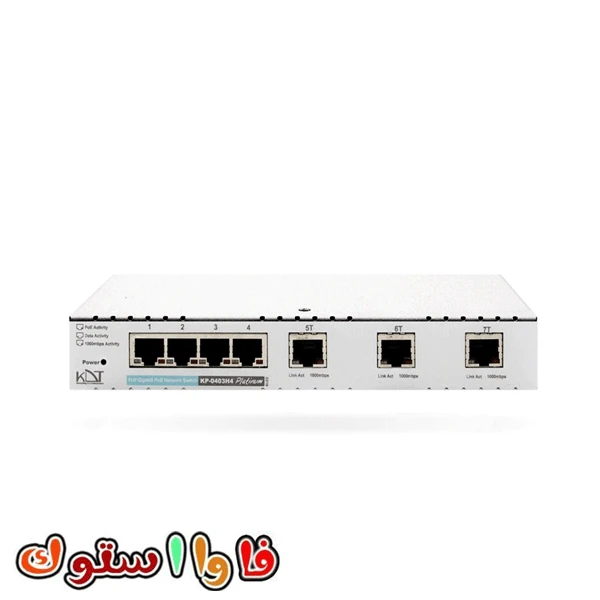 سوئیچ شبکه PoE کی دی تی 4 پورت KP-0403H4