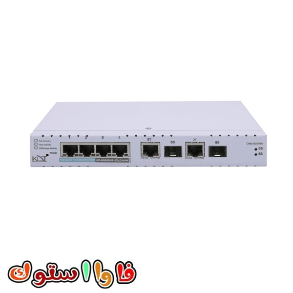 سوئیچ شبکه PoE کی دی تی 4 پورت KP-0404H4S