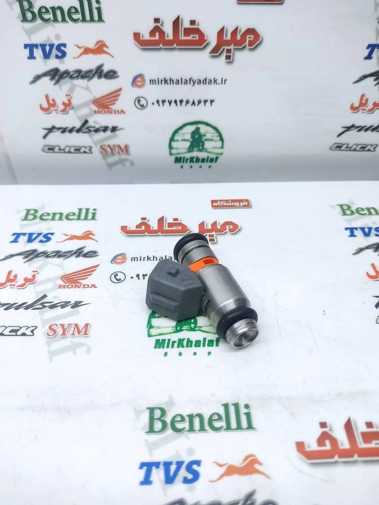سوزن انژکتور سیستم لیفان و موتور هوندا 3 سه سوراخ (نقره ای نارنجی)