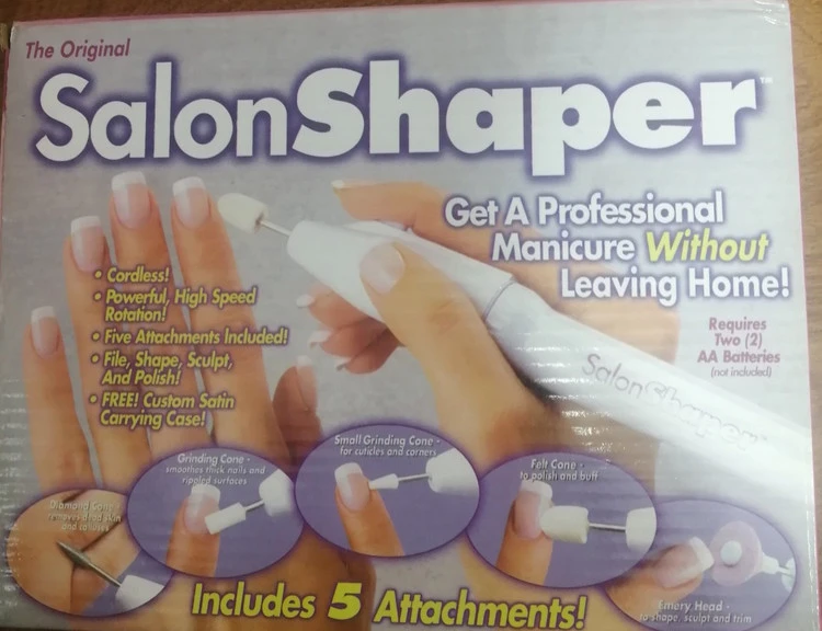 سوهان ناخن باطری خور salonshaper دارای 5 سری