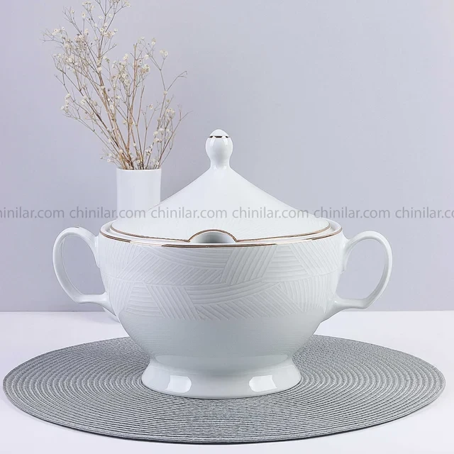 سوپ خوری درب دار طوس چینی طرح میلان
