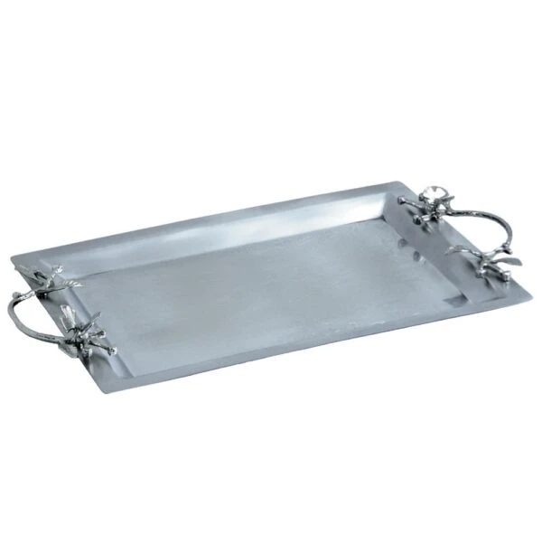 سينی پذیرایی مدل مستطیل بزرگ استیل مات کد SK-80091