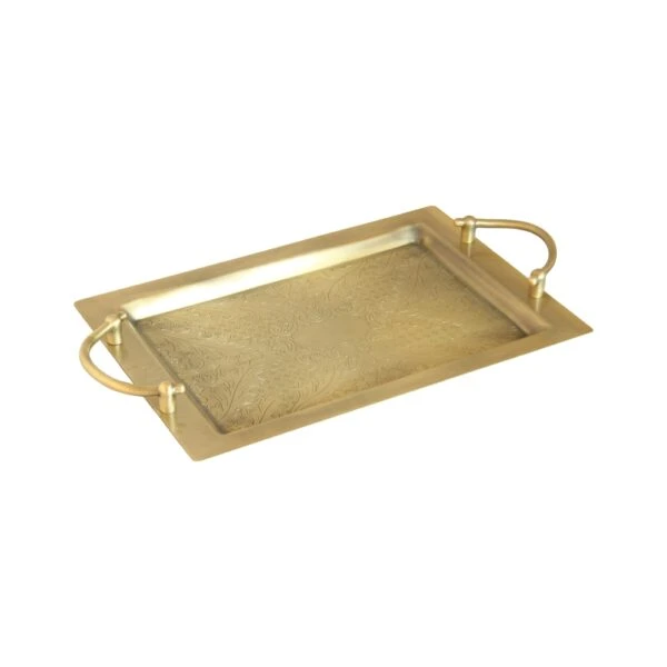 سينی پذیرایی مستطیل آنتیک 2 تیکه کد6097-22BT
