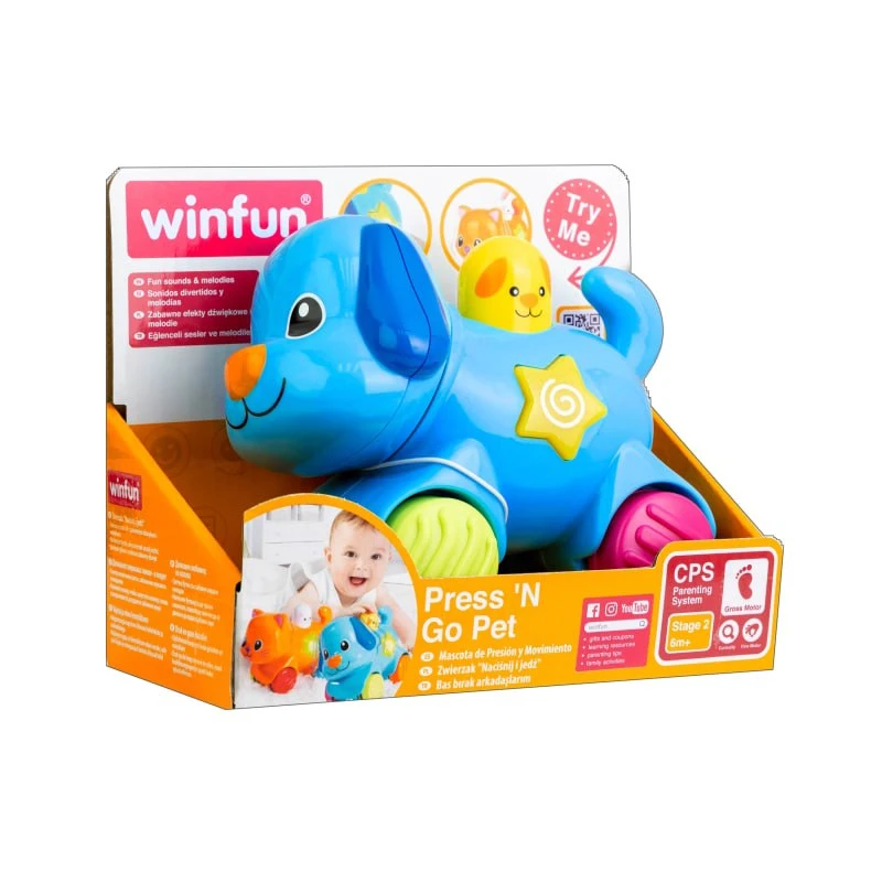 سگ چرخدار موزیکال وین فاین winfun کد 00733