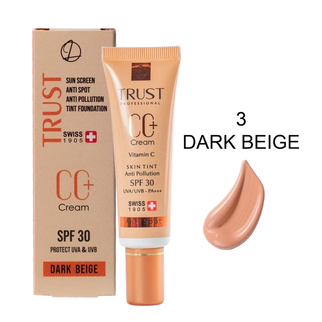 سی سی کرم پلاس تراست شماره 3 ( بژ تیره ) SPF30