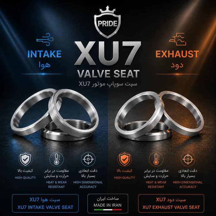 سیت سوپاپ دود و هوای XU7