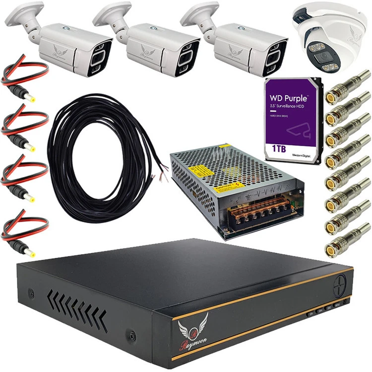 سیستم امنیتی رایمون مدل 5 مگاپیکسل کد RP-5MP-4C01