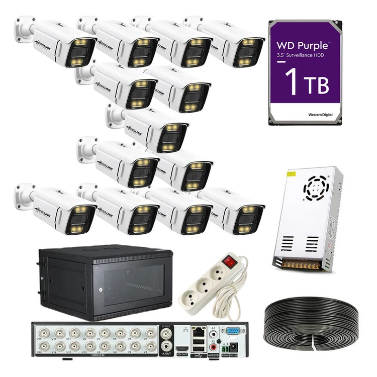 سیستم امنیتی مدل PACK AHD 13 STAR LIGTH - AXESSLINK مجموعه 13 عددی
