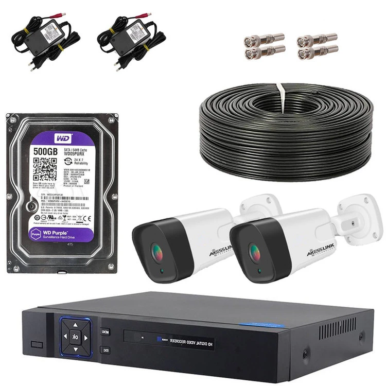 سیستم امنیتی نظارتی کامل مدل FULL HD KIT 002 SB - AXESSLINK