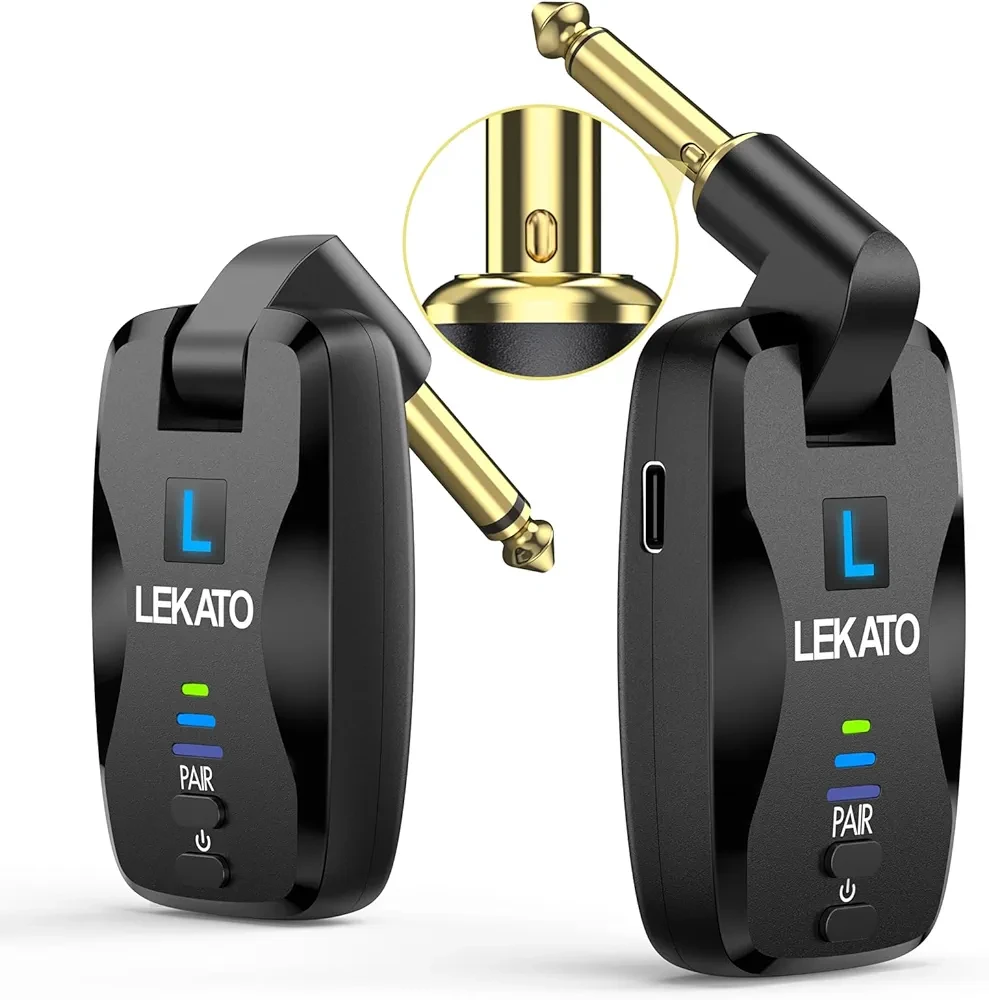 سیستم وایرلس گیتار برند لکاتو Lekato FW24Gبرای نوازندگان گیتار.باس و..اورجینال امازون المان