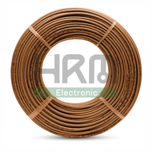 سیم‌افشان تمام مس قهوه‌ای 0.25mm²
