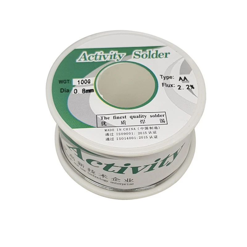سیم لحیم اکتیویتیZhongshi 63/37 (0.8mm – 100gr) – کیفیت عالی برای لحیم کاری