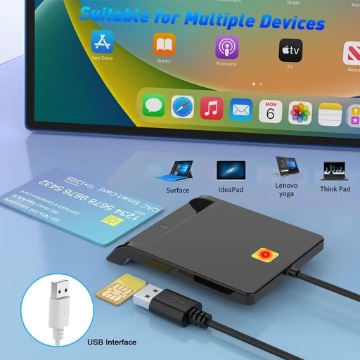 سیم و کارت خوان هوشمند خروجی USB اورجینال امازون المان