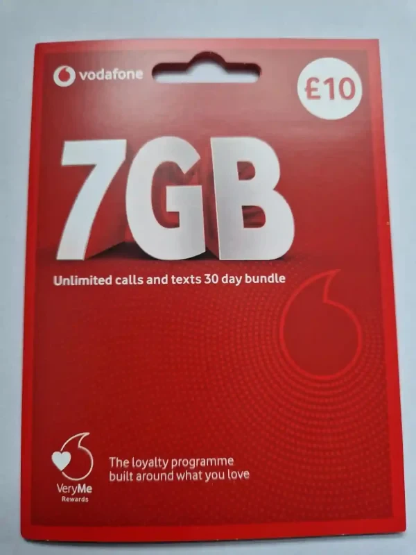 سیم کارت ودافون انگلیس – Vodafone رجیستر شده و فعال