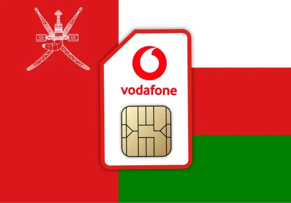 سیم کارت ودافون عمان | Vodafone Oman + یک ریال عمان شارژ