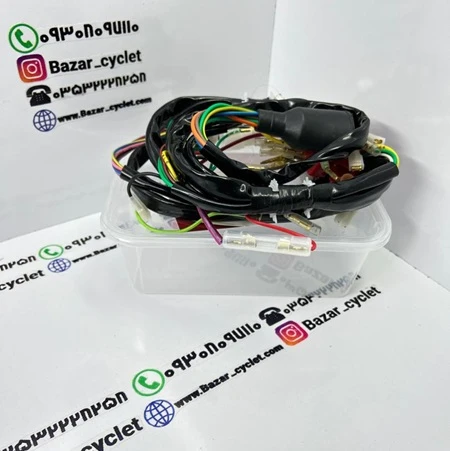 سیم کشی کامل موتور سیکلت هندا (CDI) استارتی با نشانگر دنده با کیفیت اعلاء
