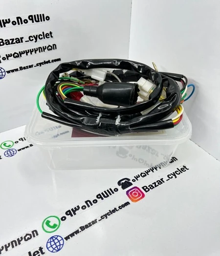 سیم کشی کامل موتور سیکلت هندا (CDI) ساده بدون استارت با کیفیت اعلاء