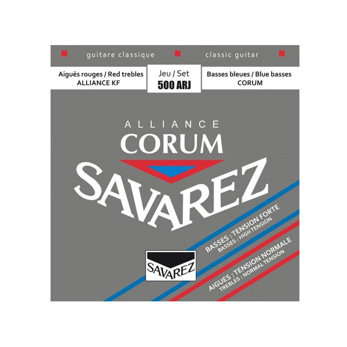 سیم گیتار SAVAREZ مدل 500ARJ میکس تنشن اصل فرانسه