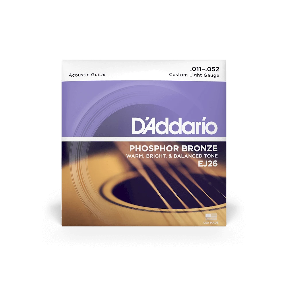سیم گیتار آکوستیک Custom Light Acoustic Guitar Strings 11-52 اصلی