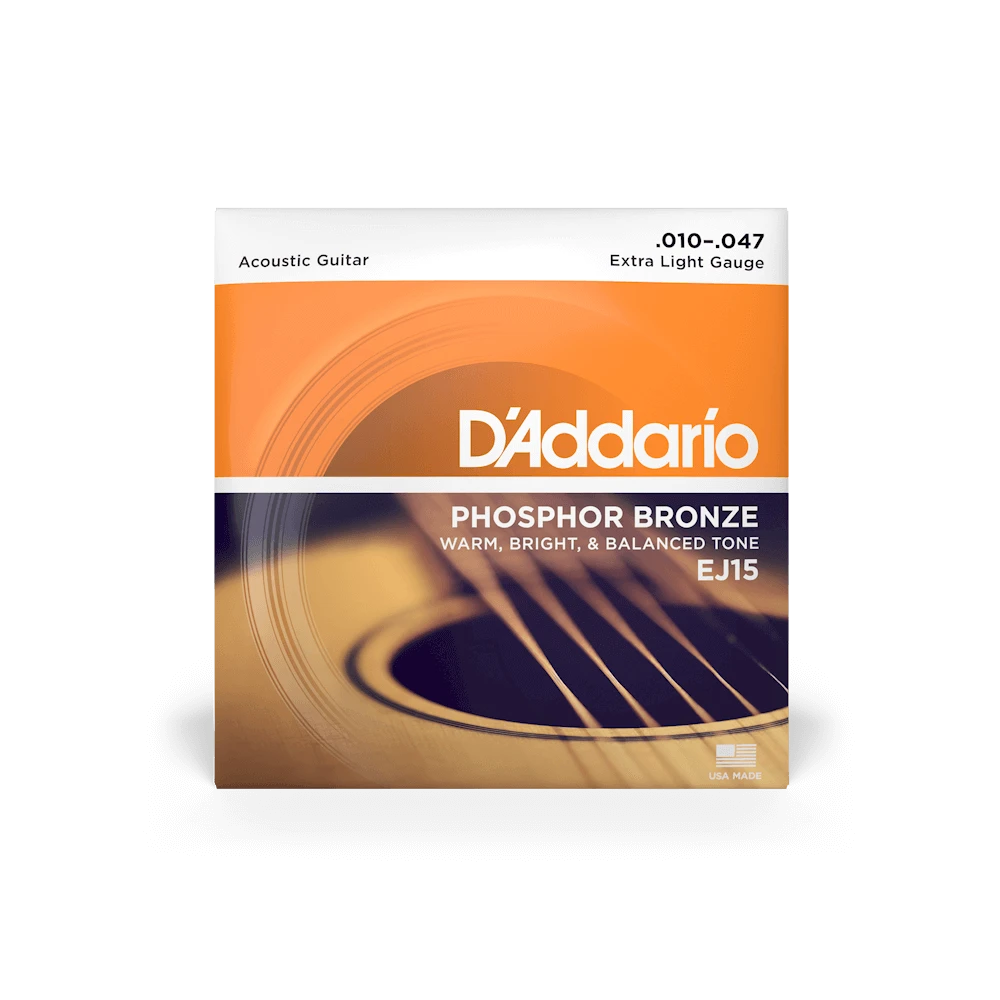 سیم گیتار آکوستیک Daddario مدل Ej15 سری Extra Light اصلی