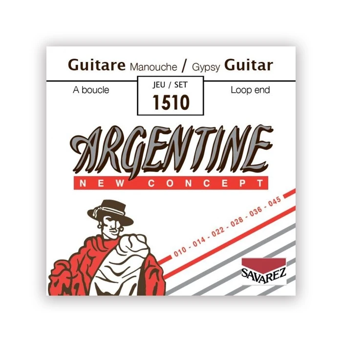 سیم گیتار آکوستیک Savarez جیپسی جز مدل Argentine 1510 اصل فرانسه