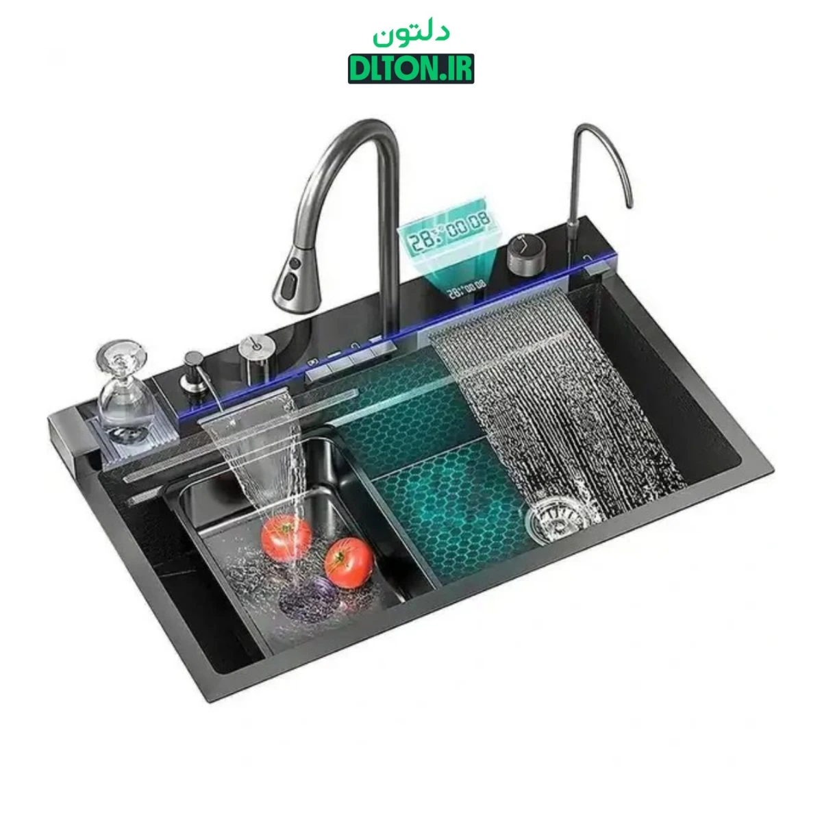سینک ظرفشویی پیانویی آبشاری 5 کلید گرید A هایشینگ
