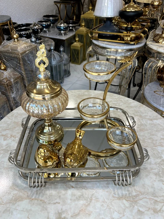 سینی مستطیل مس واری