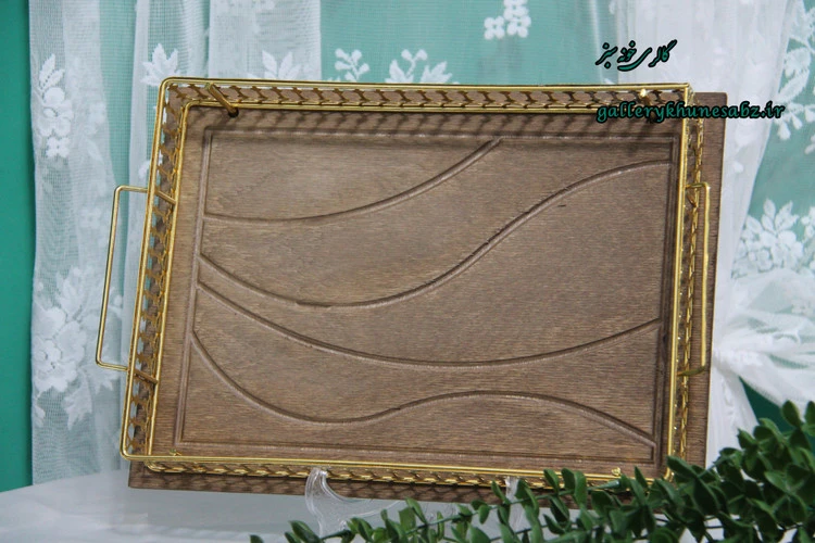 سینی مستطیل چوبی