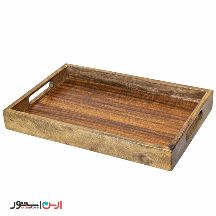 سینی مستطیلی چوبی اکاسیا 36*25 سانتی