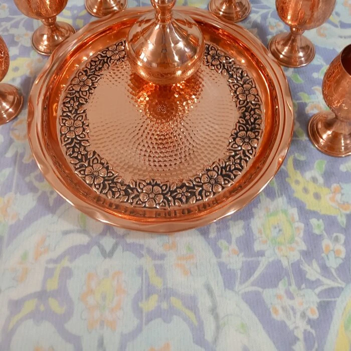 سینی مسی زنجان گلبرگ قطر 28 نانو ارسال رایگان