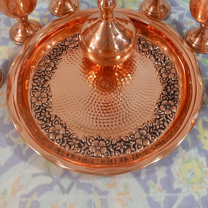 سینی و مجمع مسی قطر 32 طرح قلم نانو ارسال رایگان