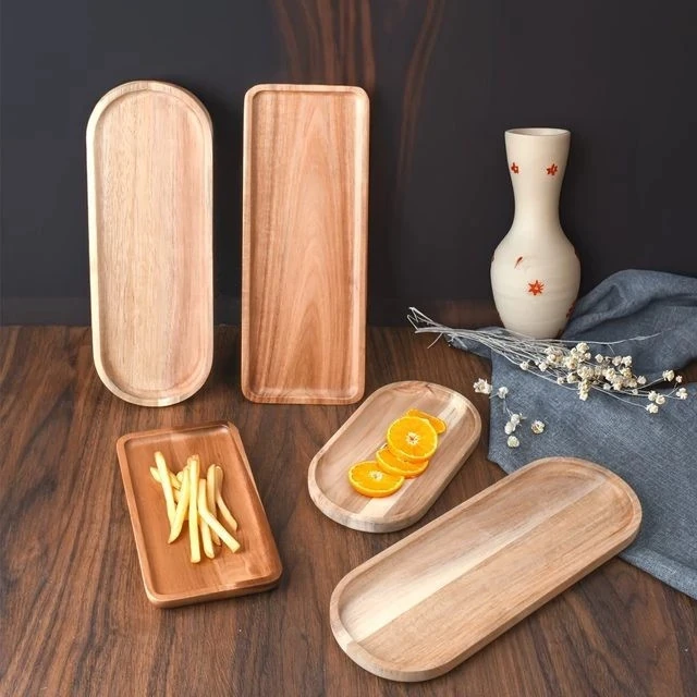 سینی چوبی بیضی کد B3313