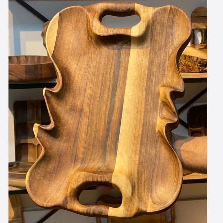 سینی چوبی دفرمه هاما چوب | کد C230