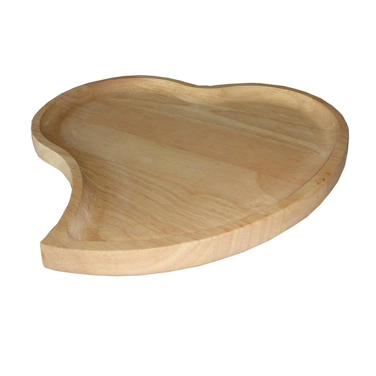سینی چوبی طرح قلب بلوط – کد 3328