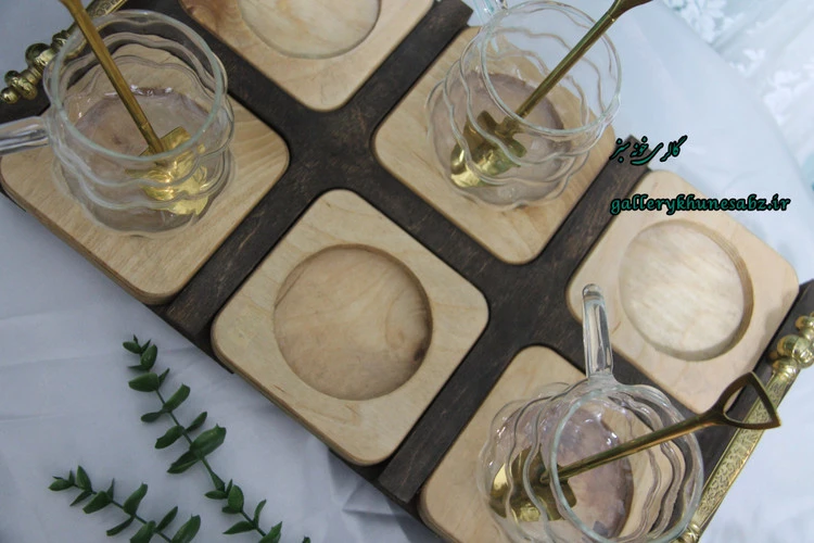 سینی چوبی مستطیل چند منظوره