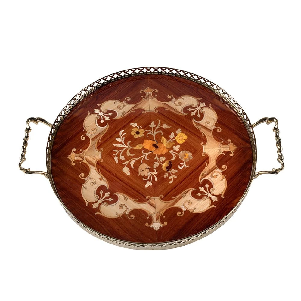 سینی چوبی معرق مدل CW21