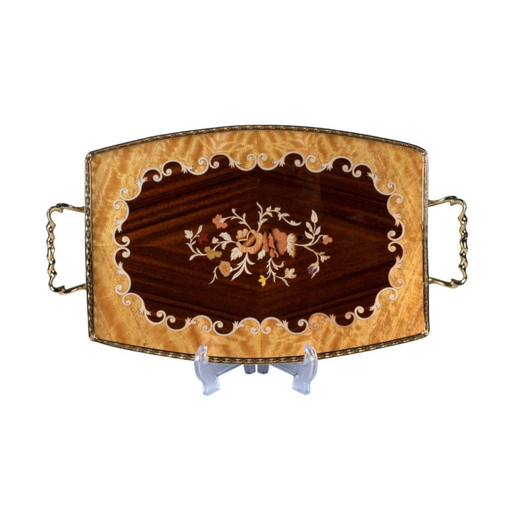 سینی چوبی معرق کد BO03